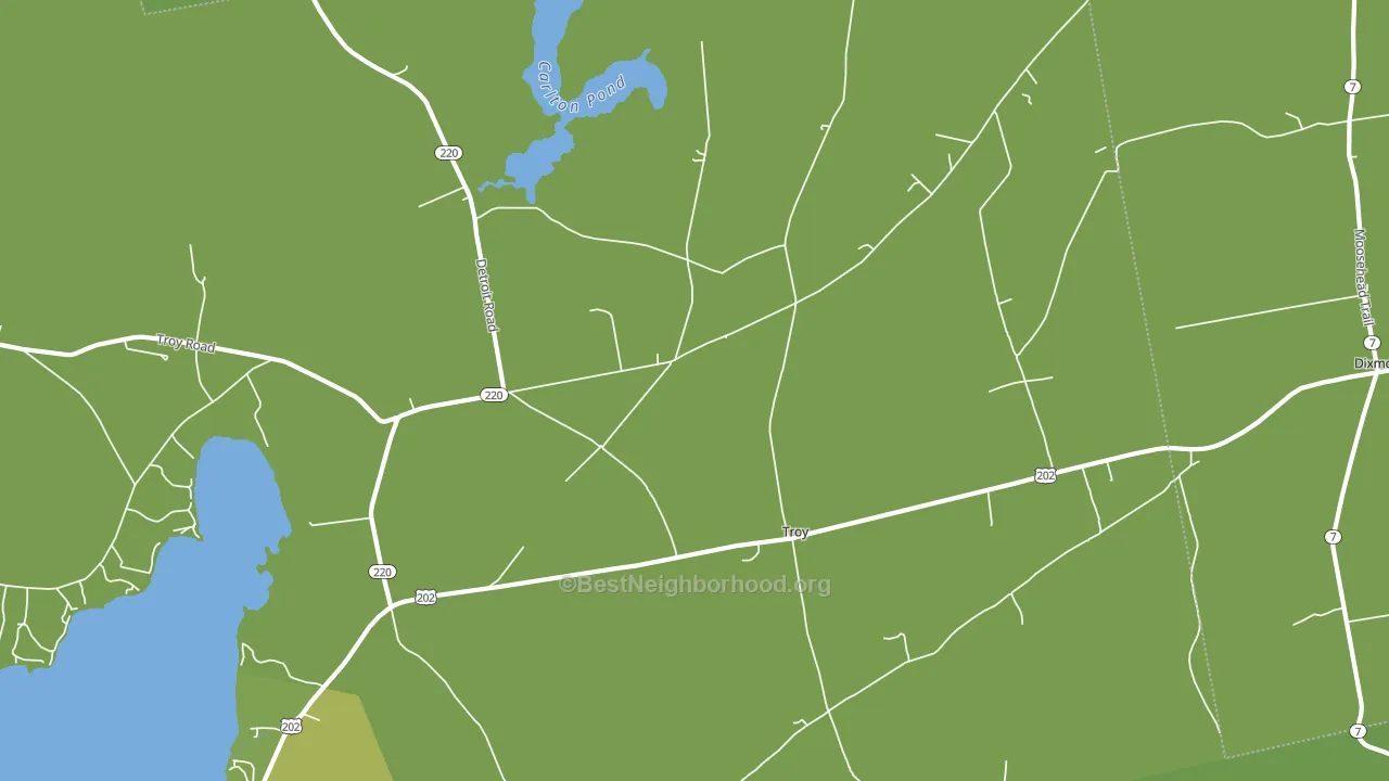 04987, ME block-group voter-turnout map