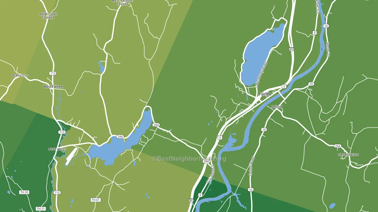 05045, VT block-group voter-turnout map