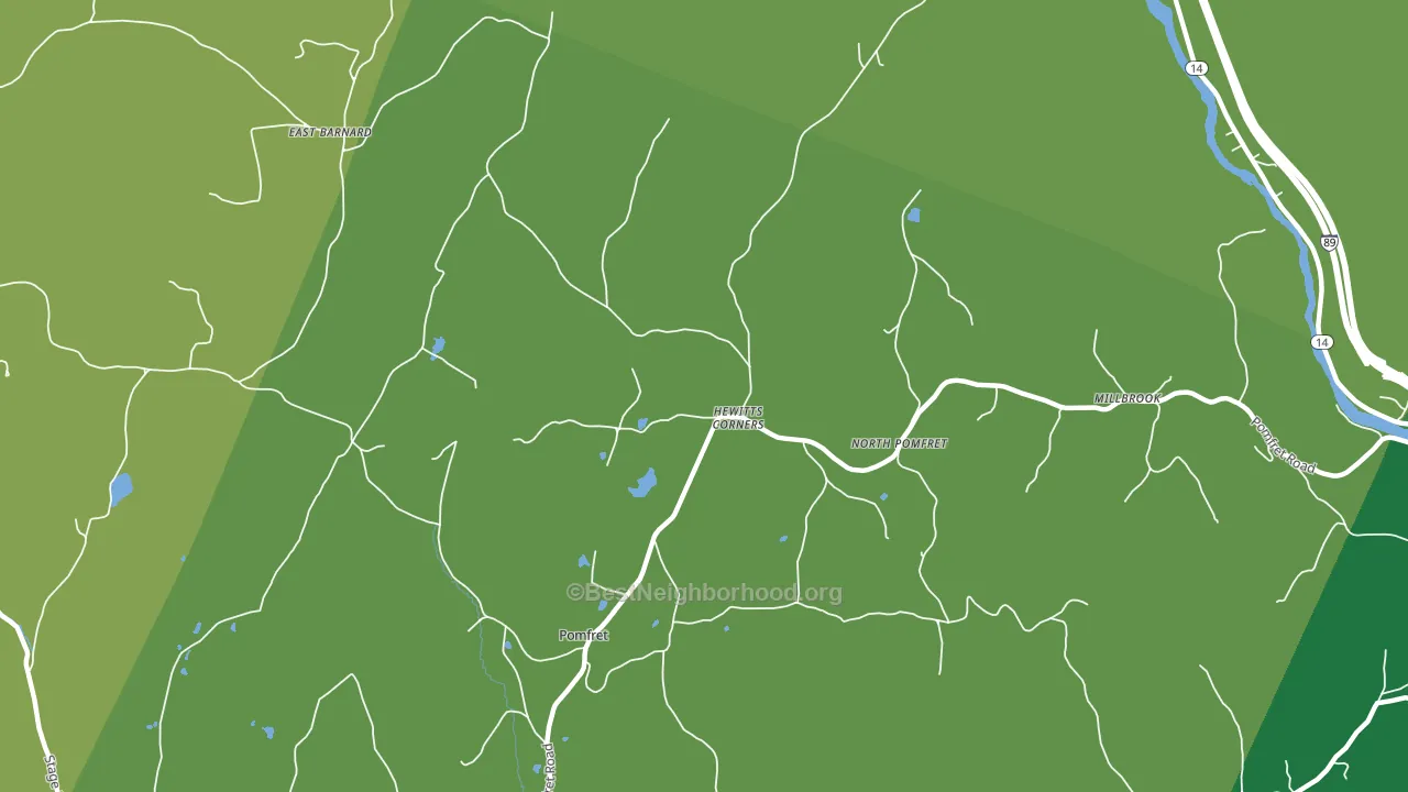 05053, VT block-group voter-turnout map