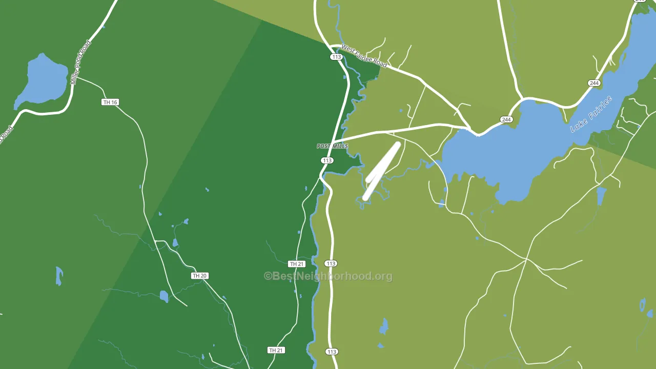 05058, VT block-group voter-turnout map