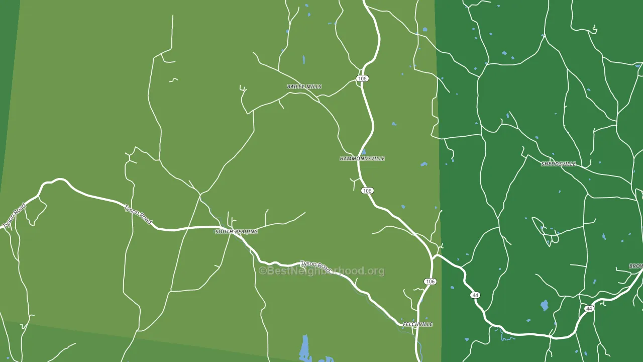 05062, VT block-group voter-turnout map