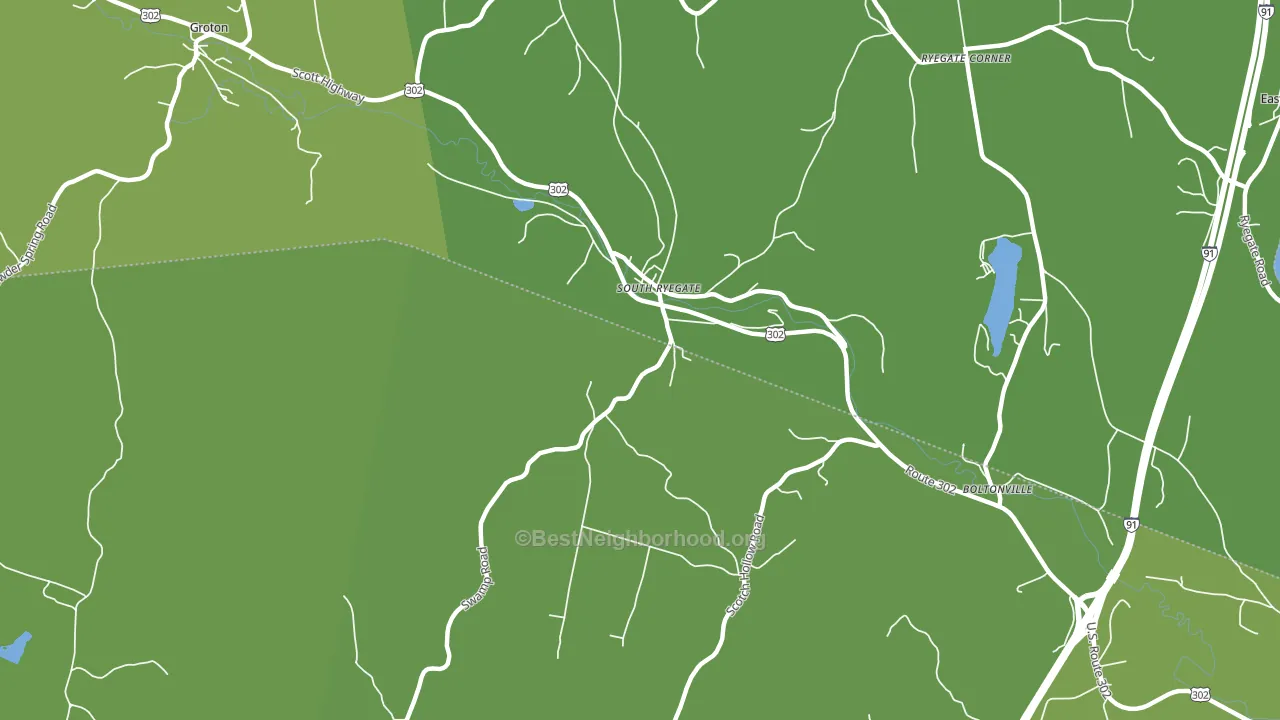 05069, VT block-group voter-turnout map