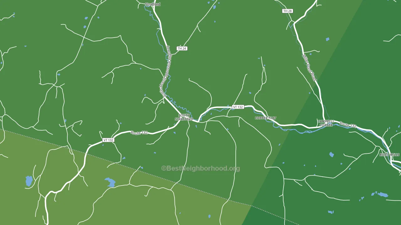 05070, VT block-group voter-turnout map