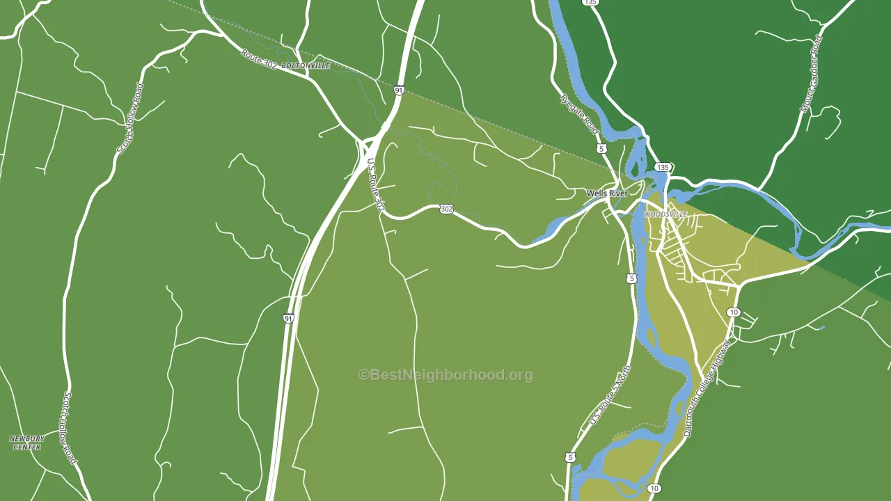 05081, VT block-group voter-turnout map