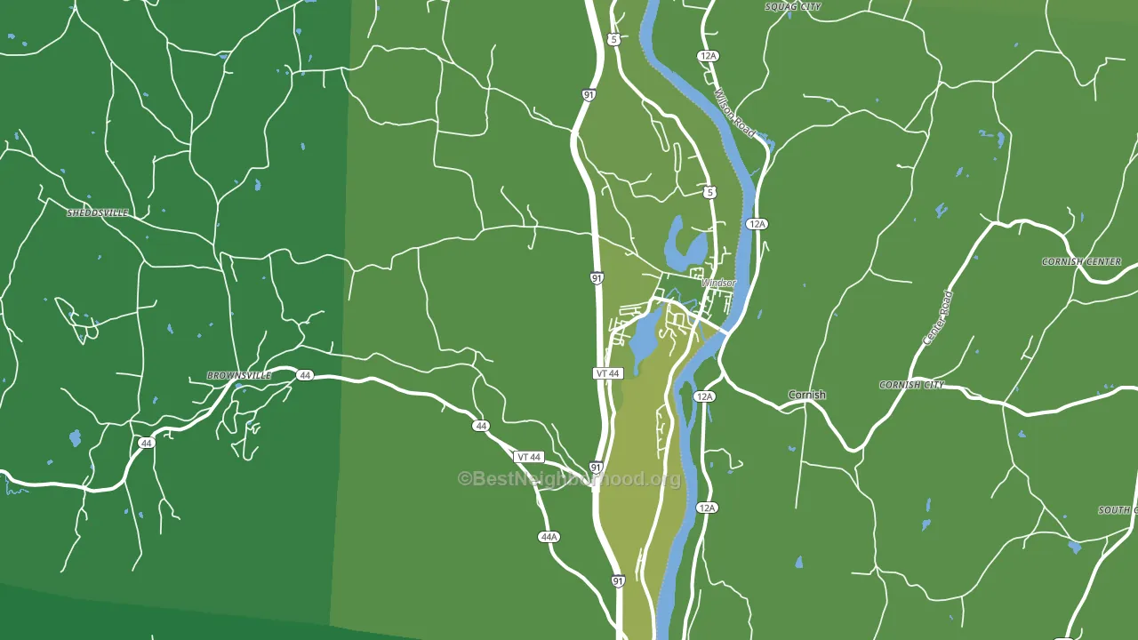05089, VT block-group voter-turnout map