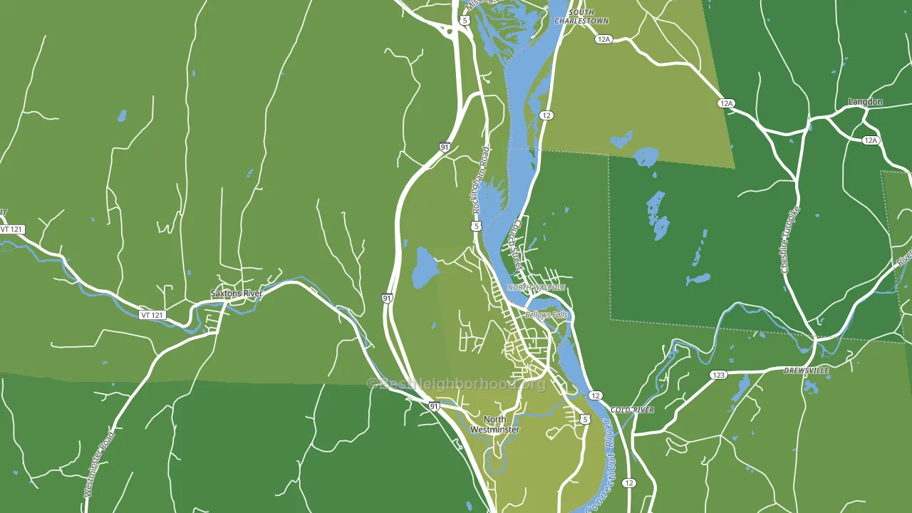 05101, VT block-group voter-turnout map