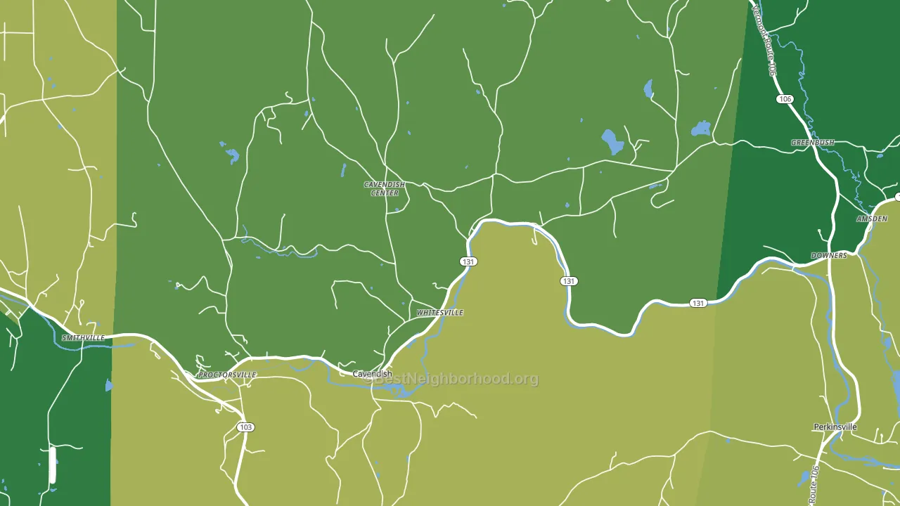 05142, VT block-group voter-turnout map