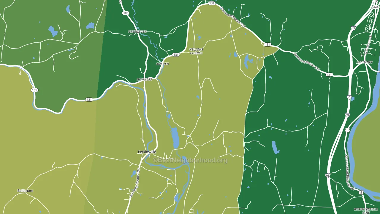 05151, VT block-group voter-turnout map