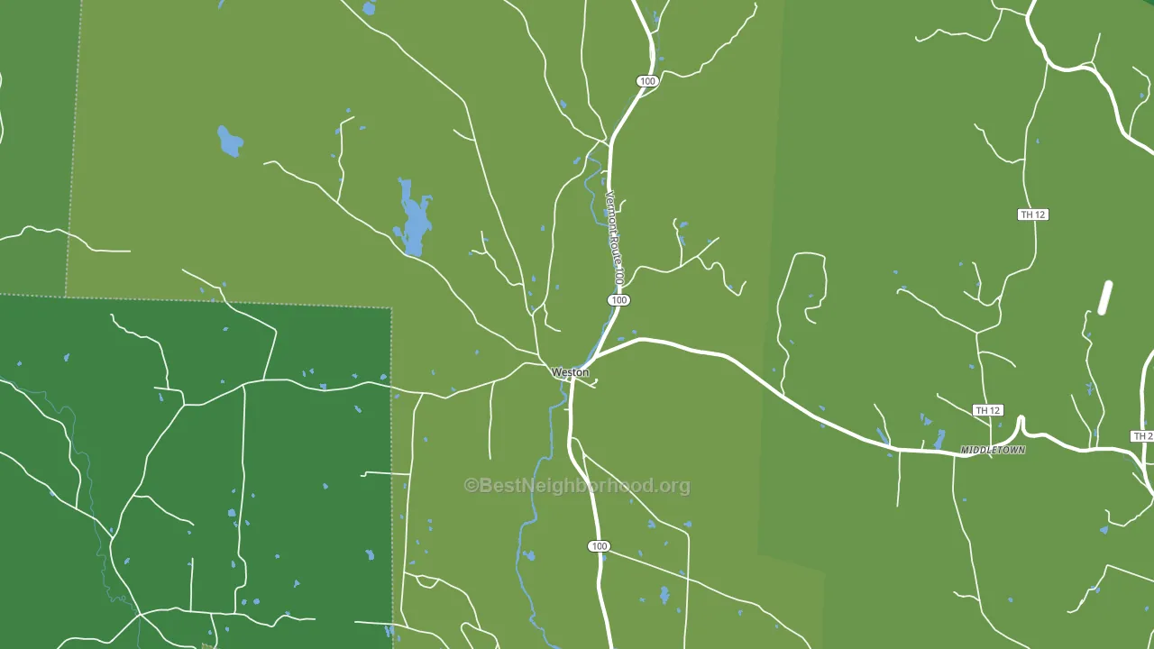 05161, VT block-group voter-turnout map