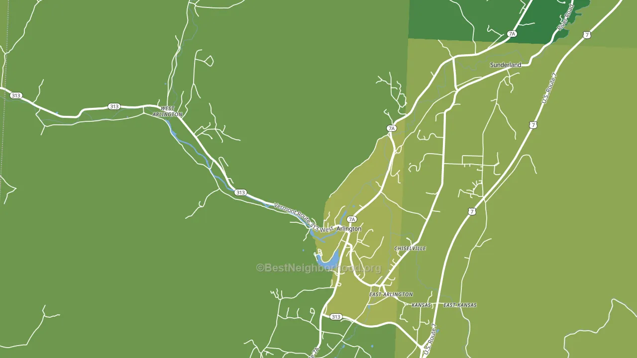 05250, VT block-group voter-turnout map
