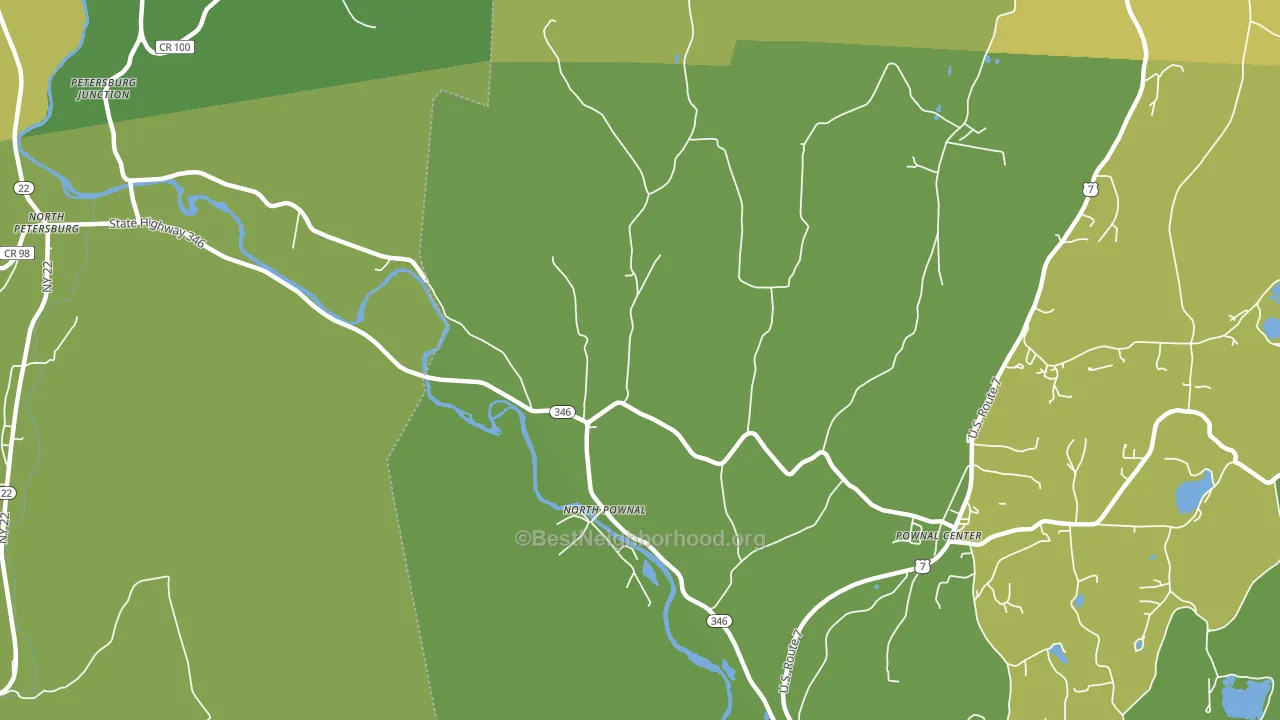 05260, VT block-group voter-turnout map