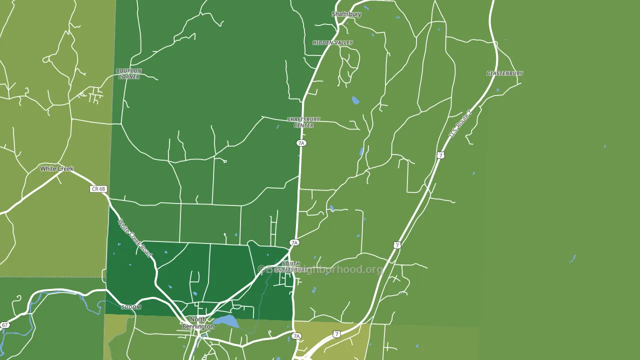 05262, VT block-group voter-turnout map