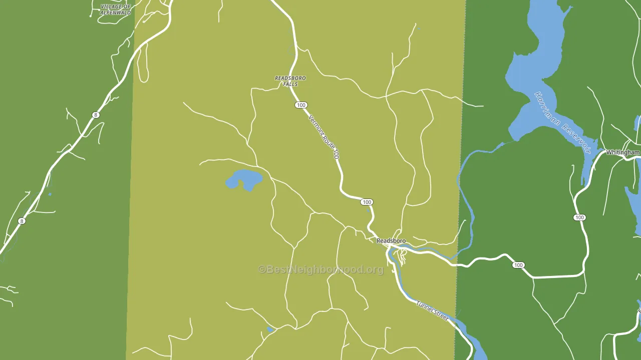 05350, VT block-group voter-turnout map