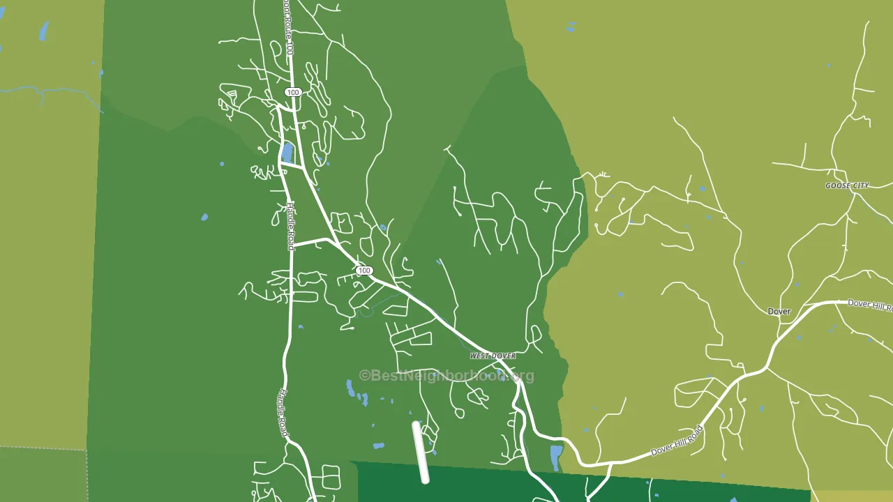 05356, VT block-group voter-turnout map