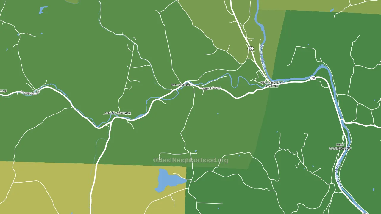 05362, VT block-group voter-turnout map