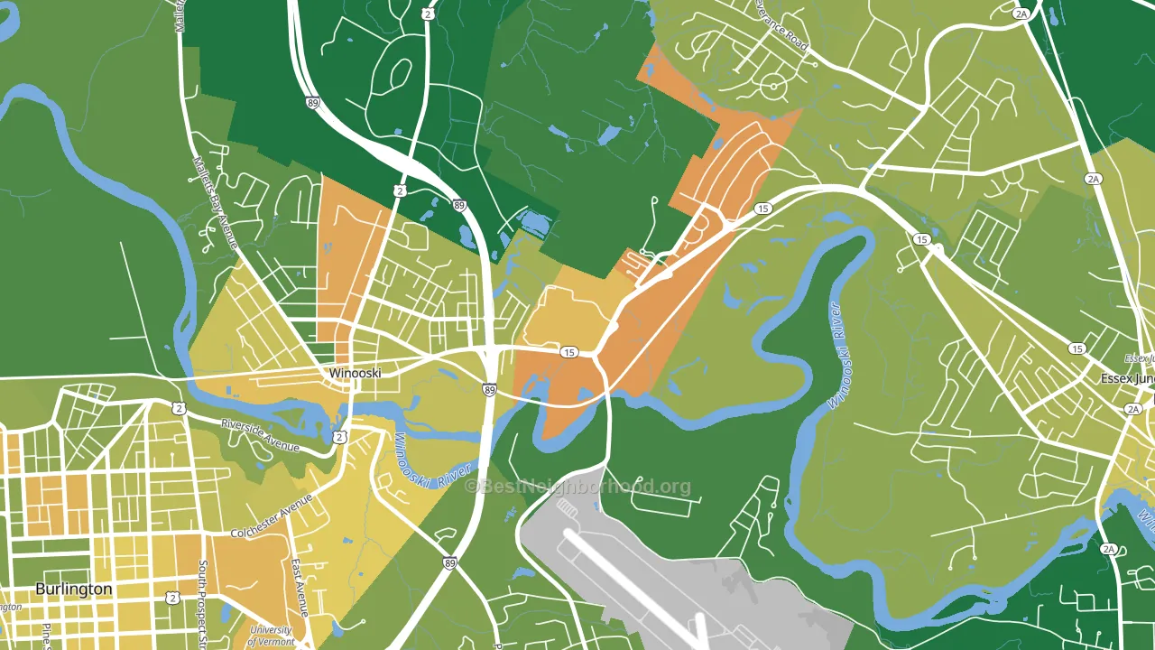 05439, VT block-group voter-turnout map