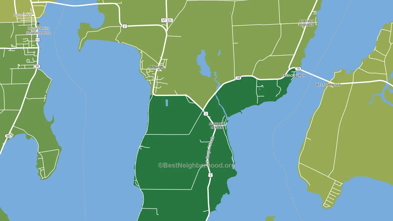 05440, VT block-group voter-turnout map