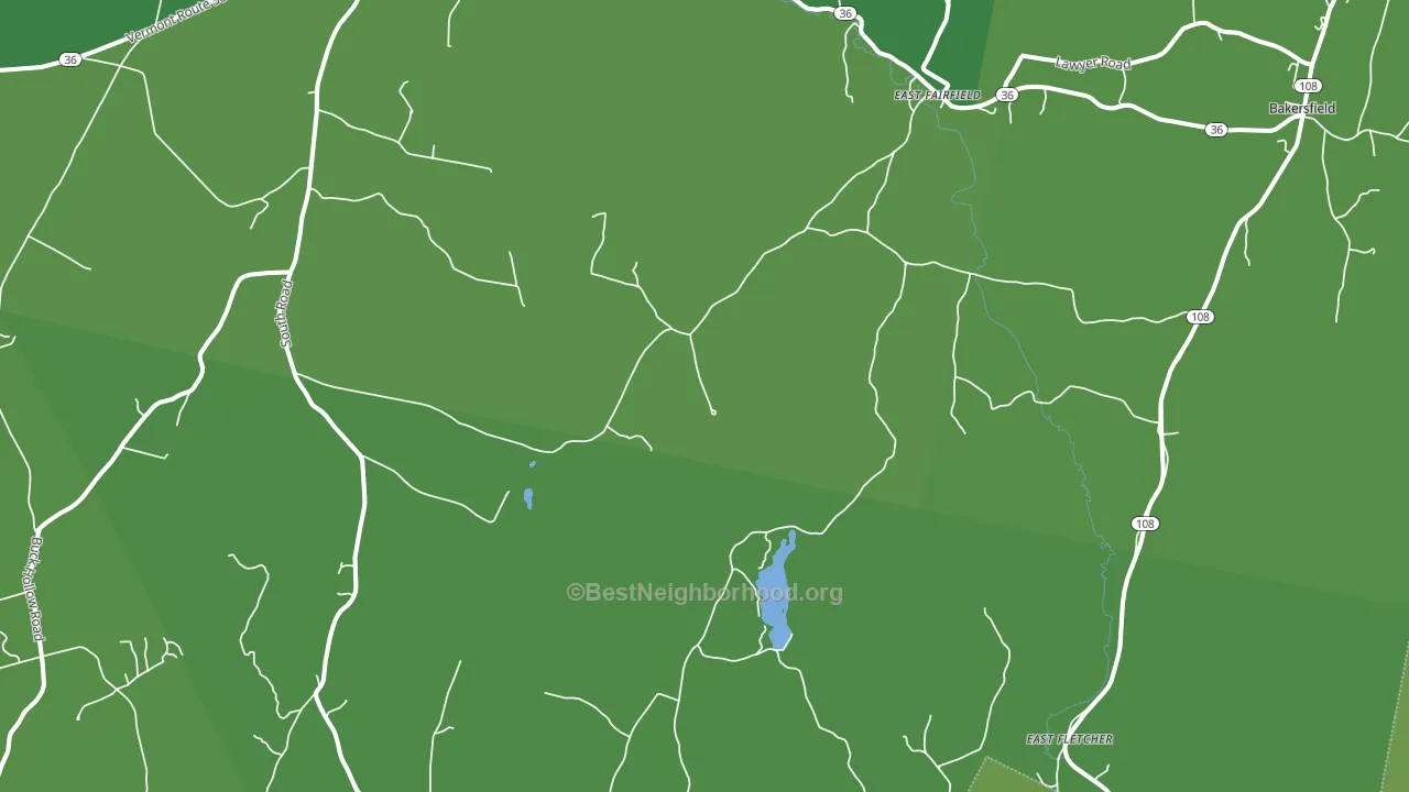 05448, VT block-group voter-turnout map