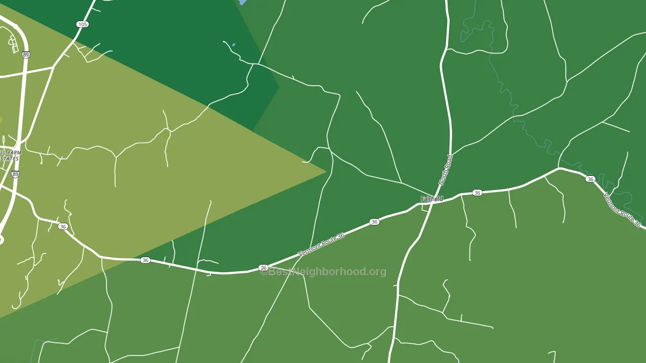 05455, VT block-group voter-turnout map
