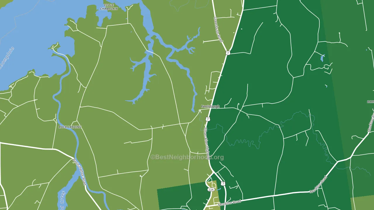 05456, VT block-group voter-turnout map