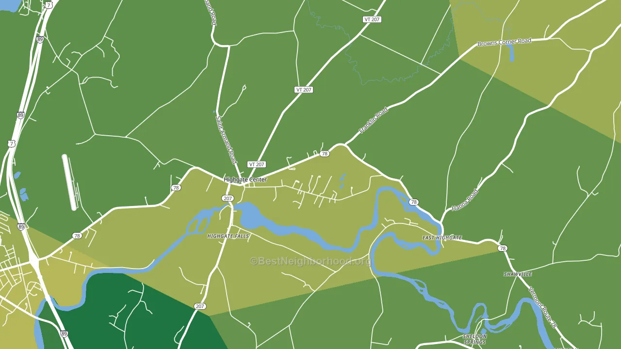 05459, VT block-group voter-turnout map