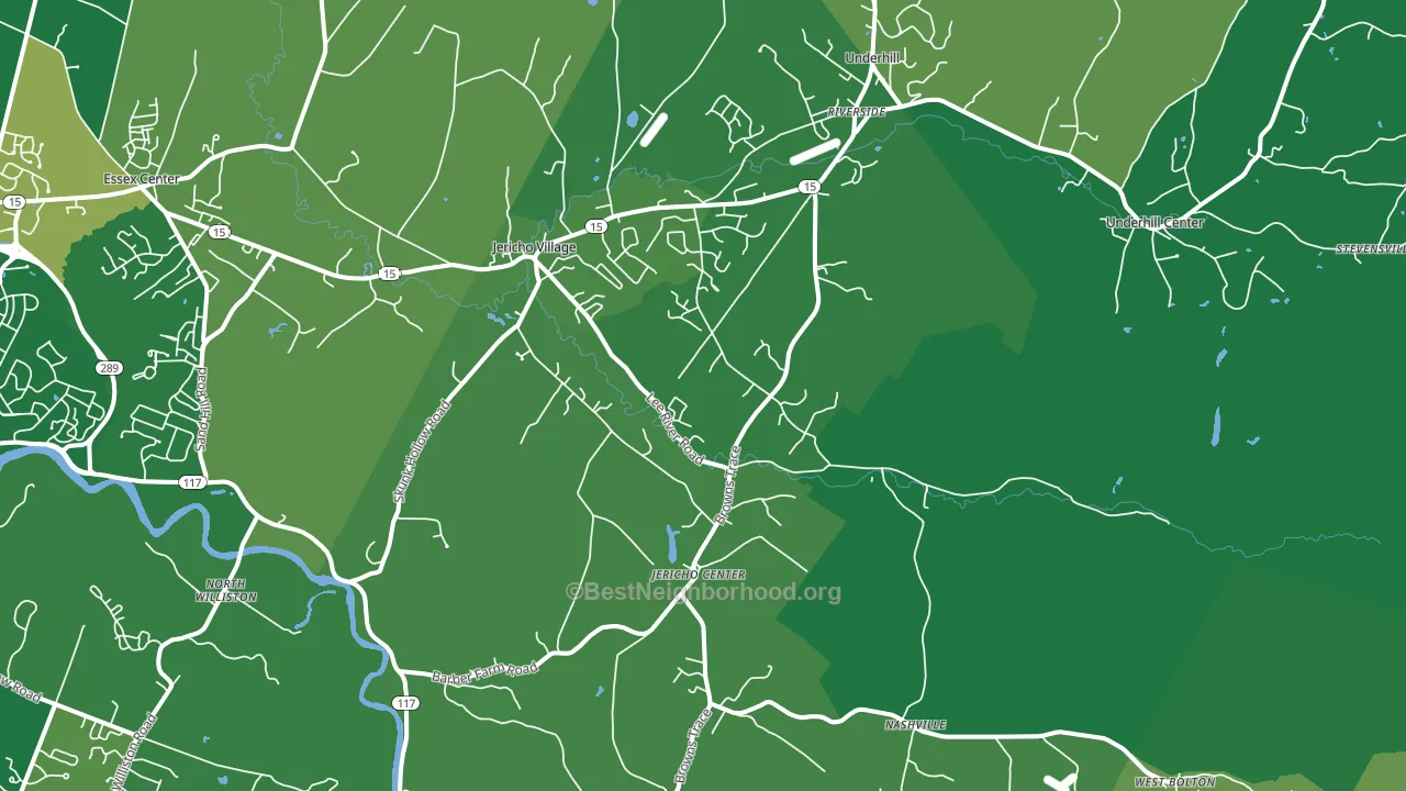 05465, VT block-group voter-turnout map