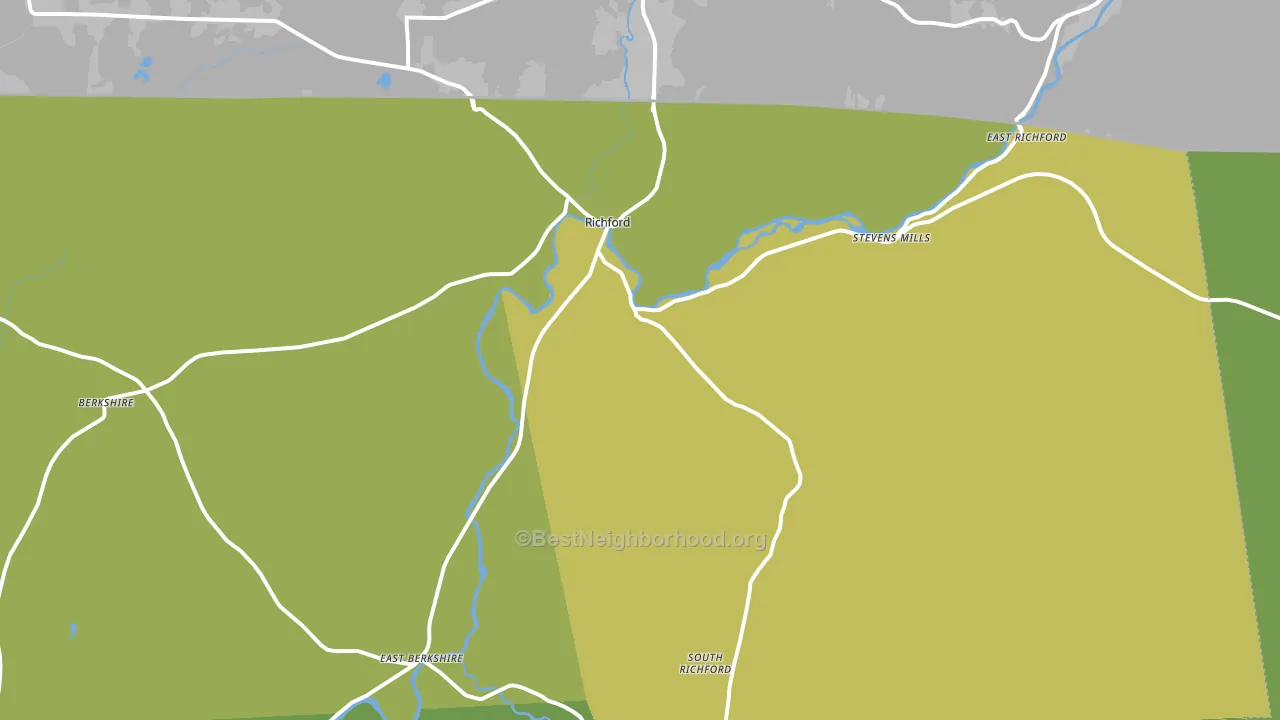 05476, VT block-group voter-turnout map
