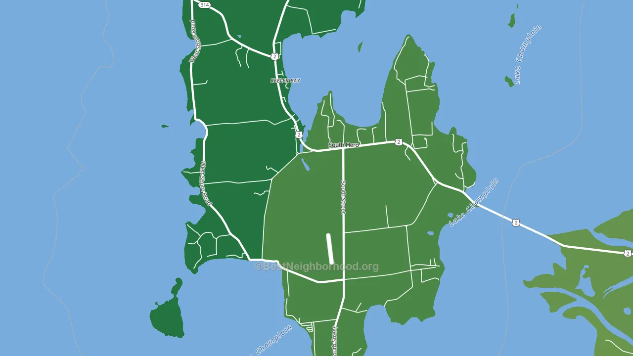 05486, VT block-group voter-turnout map