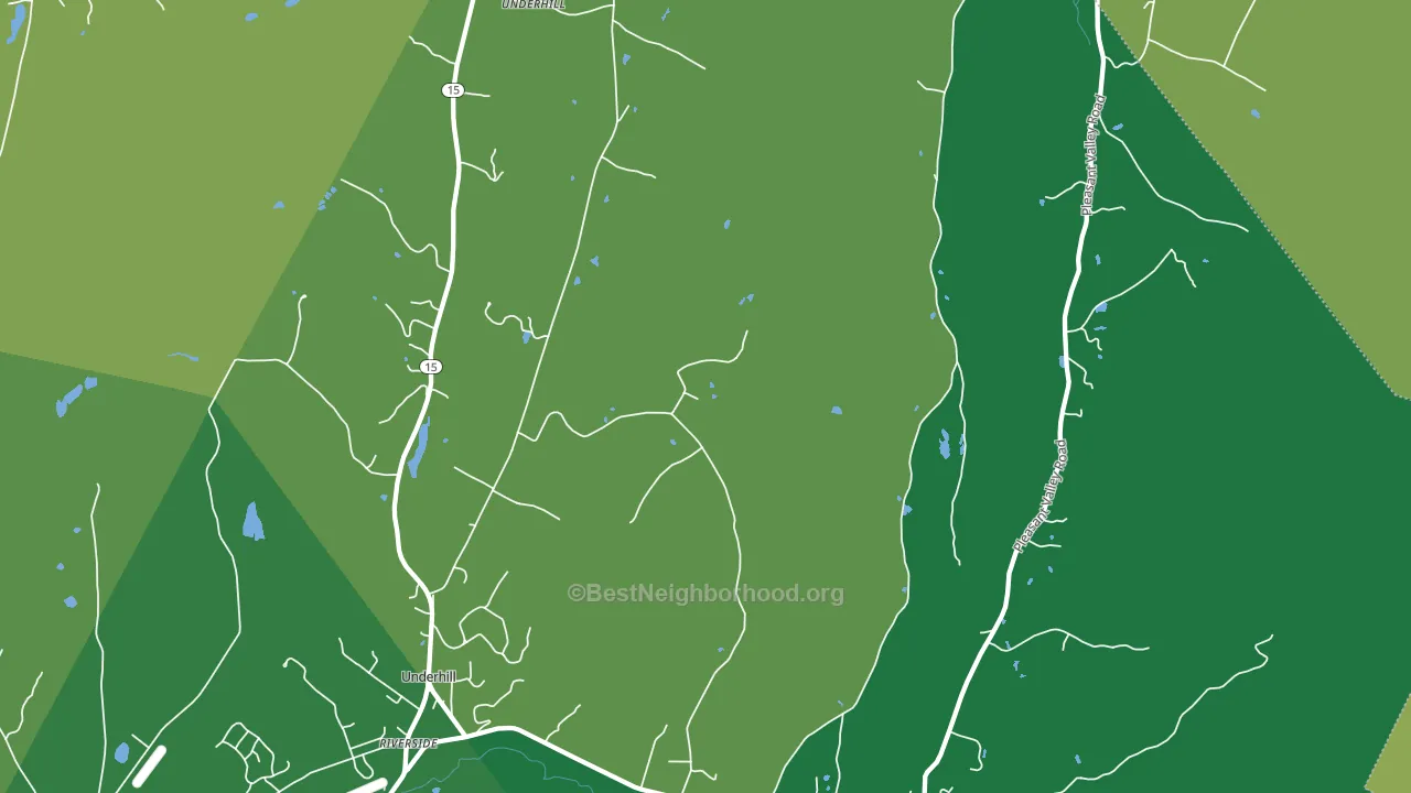05489, VT block-group voter-turnout map