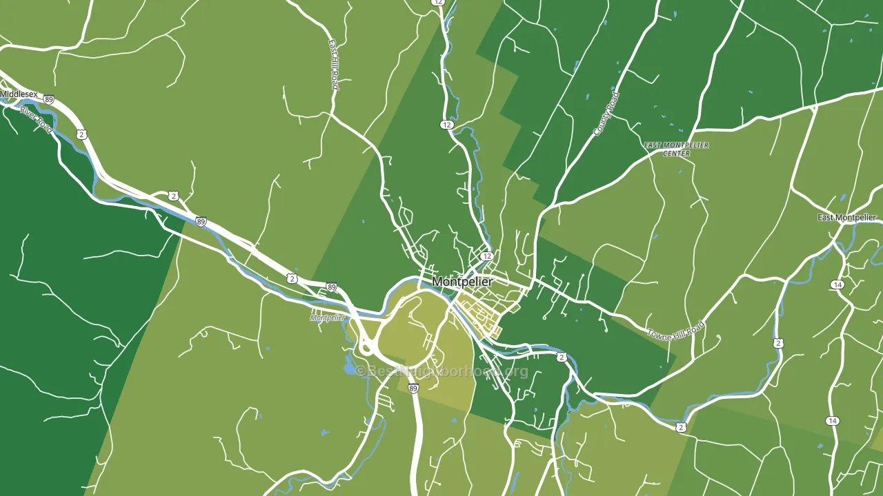 05602, VT block-group voter-turnout map