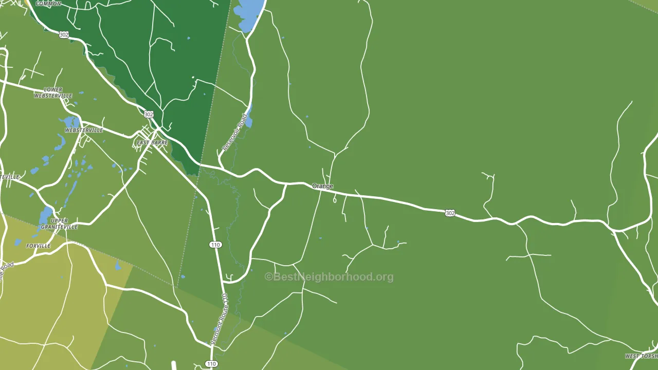 05649, VT block-group voter-turnout map