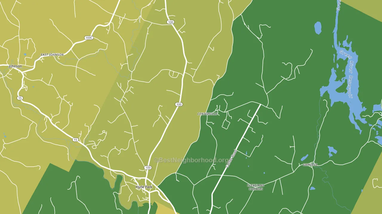 05655, VT block-group voter-turnout map