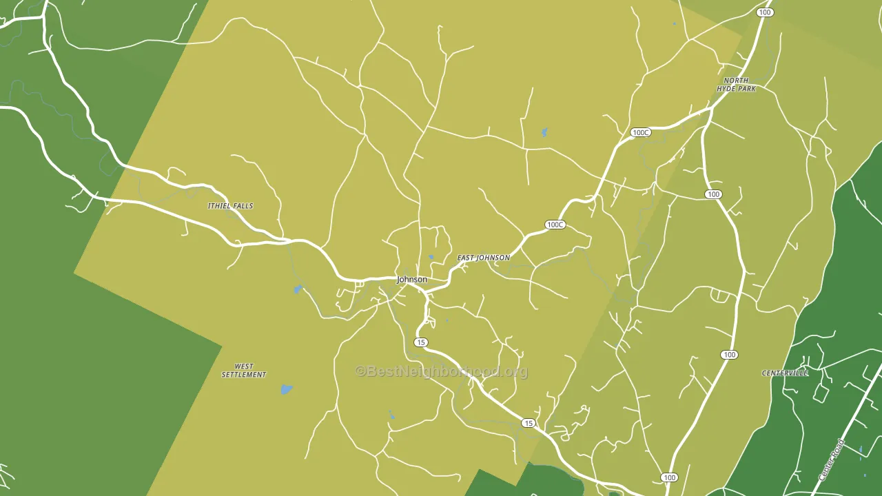 05656, VT block-group voter-turnout map