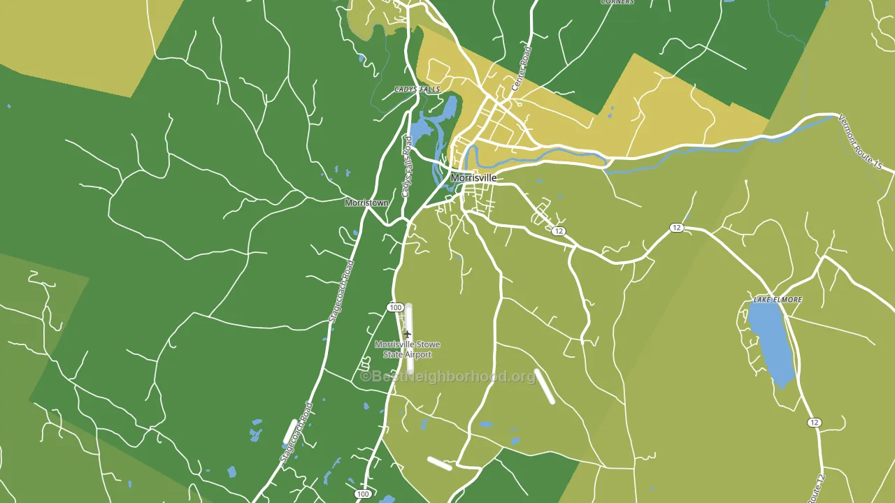 05661, VT block-group voter-turnout map
