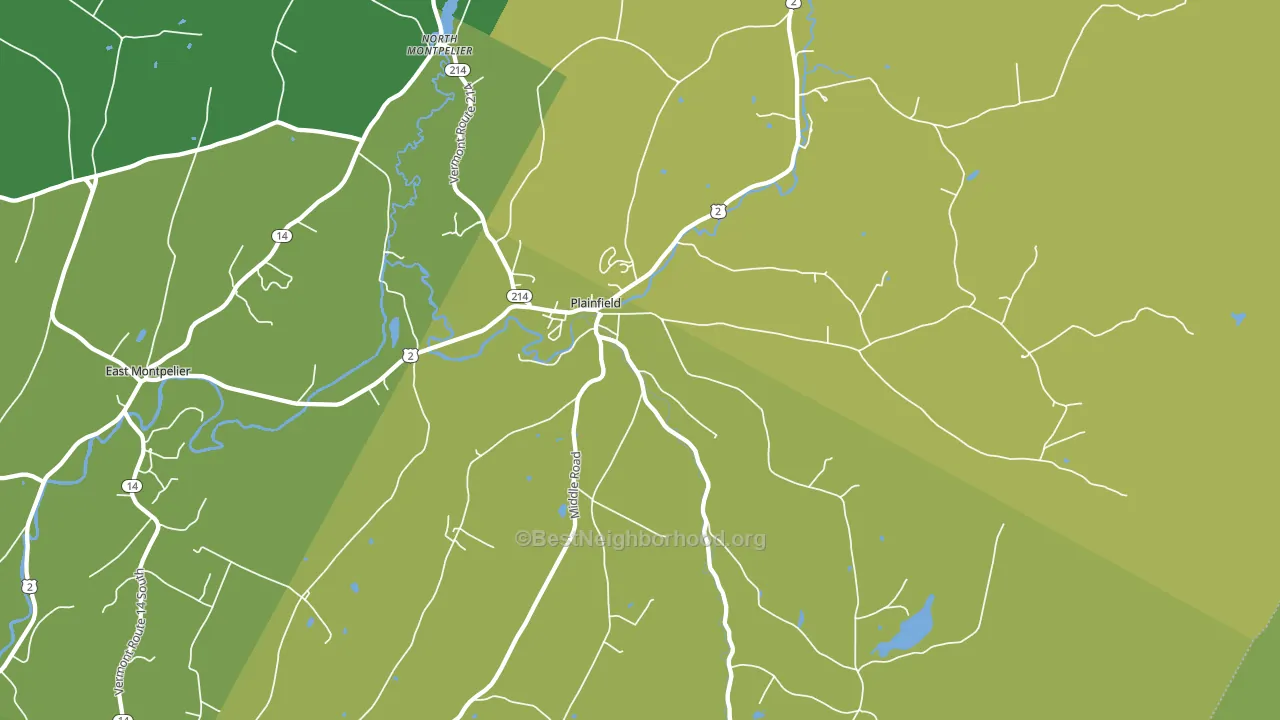 05667, VT block-group voter-turnout map