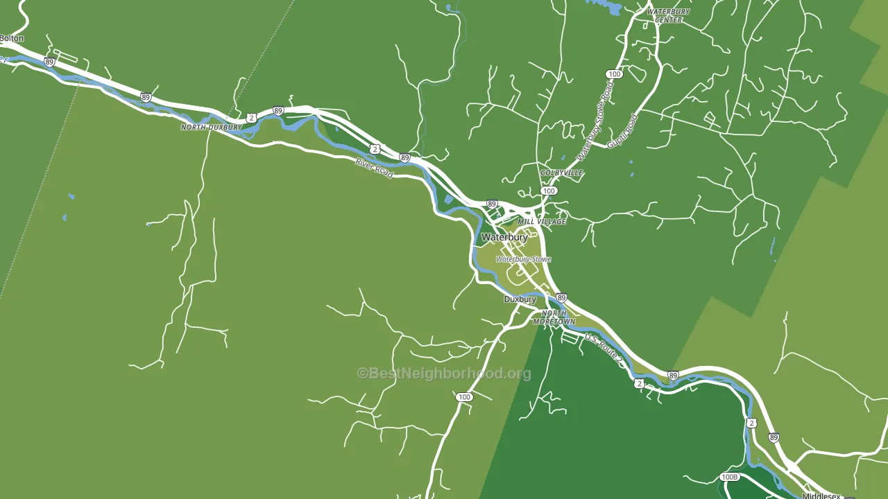 05676, VT block-group voter-turnout map