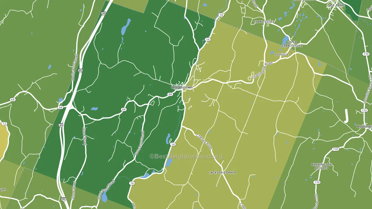 05679, VT block-group voter-turnout map
