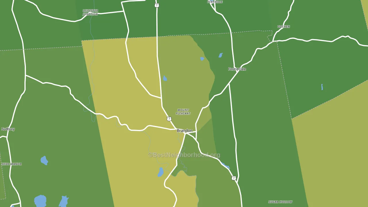 05733, VT block-group voter-turnout map