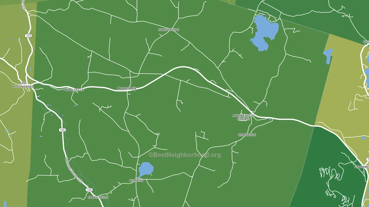 05758, VT block-group voter-turnout map