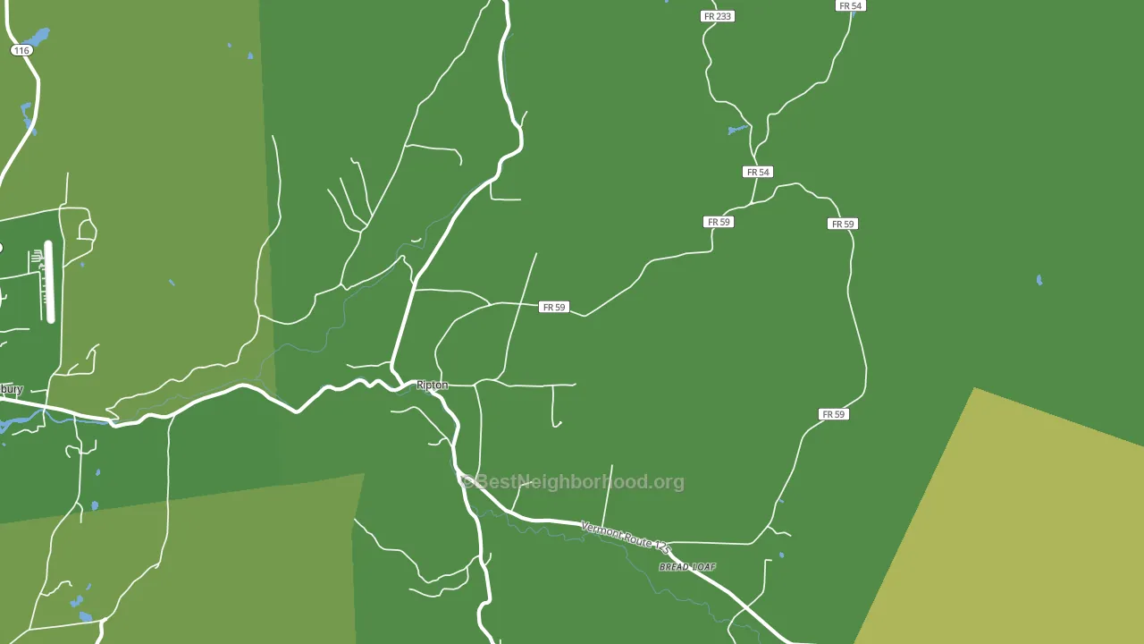 05766, VT block-group voter-turnout map