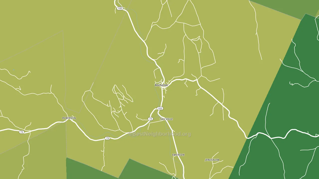 05767, VT block-group voter-turnout map