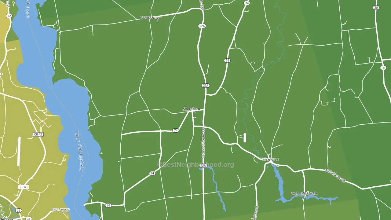 05770, VT block-group voter-turnout map