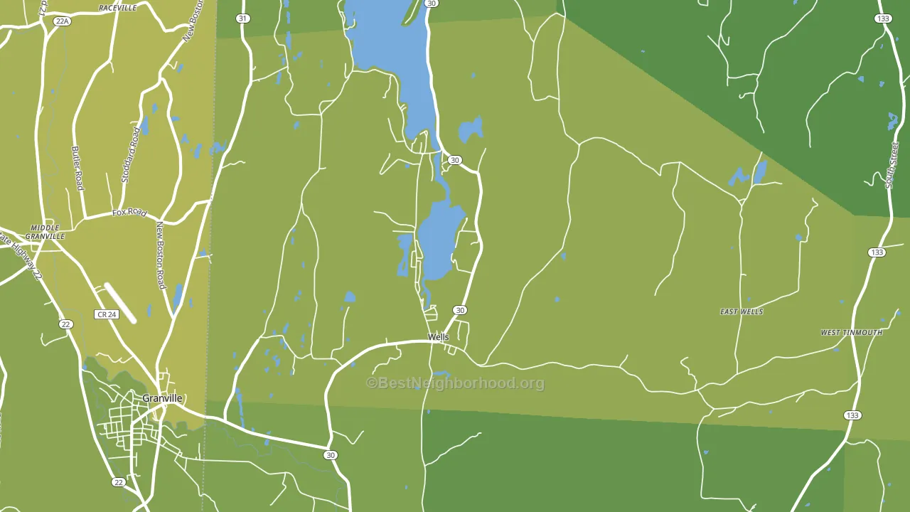 05774, VT block-group voter-turnout map