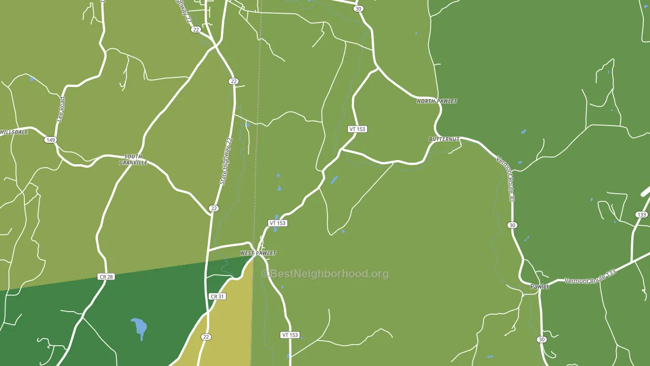05775, VT block-group voter-turnout map