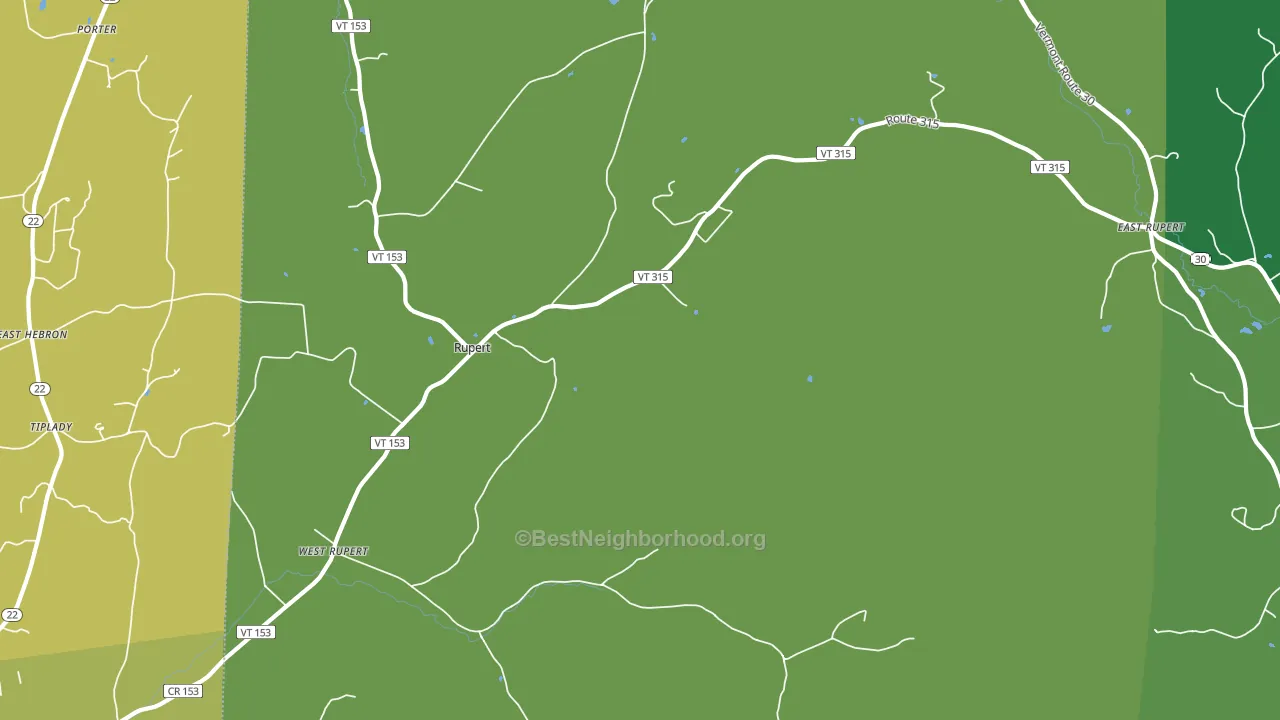 05776, VT block-group voter-turnout map