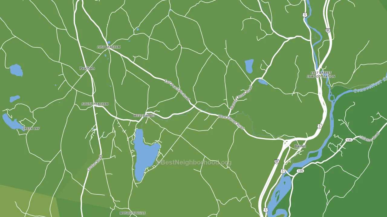 05821, VT block-group voter-turnout map