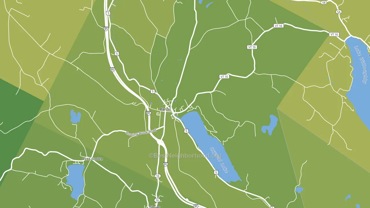 05822, VT block-group voter-turnout map