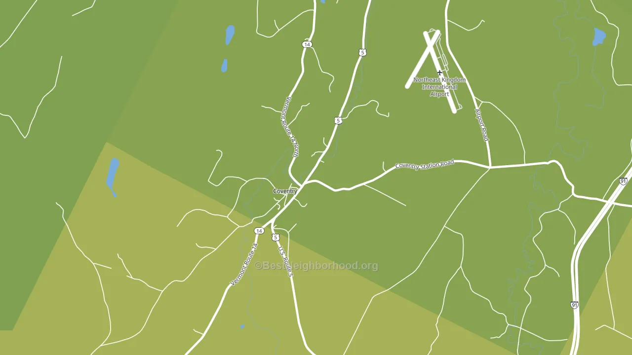 05825, VT block-group voter-turnout map