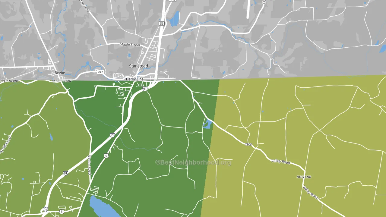 05830, VT block-group voter-turnout map