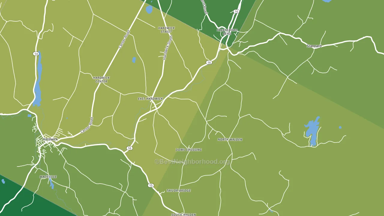 05836, VT block-group voter-turnout map